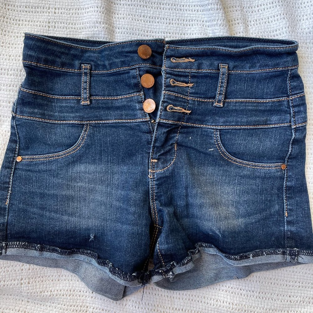 High Waisted Denim Shorts